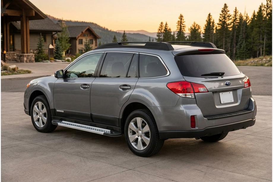 Subaru Outback 2009–2014 Sivuporrassarja New Vision Grey (2 kpl, alumiini) Image