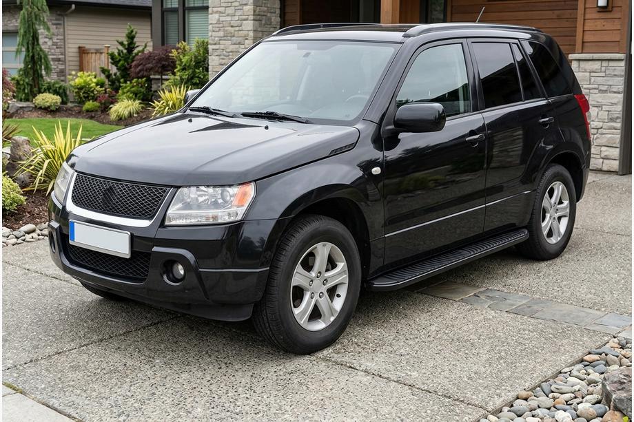 Suzuki Grand Vitara 2005–2017 Tayga Black sivuaskelmat (2 kpl, alumiini) Image