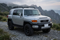 Toyota FJ Cruiser 2006–2022 Tayga Black sivuaskelmat (2 kpl, alumiini) kuva 1