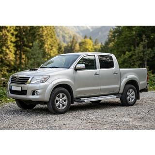 Sivuporrassarja New Vision Grey (2 kpl, alumiini) Toyota Hilux 2006–2015 kuva 1