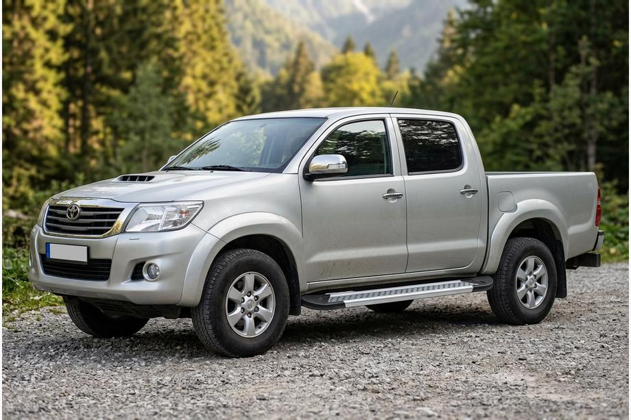 Toyota Hilux 2006–2015 Sivuporrassarja New Vision Grey (2 kpl, alumiini) Image
