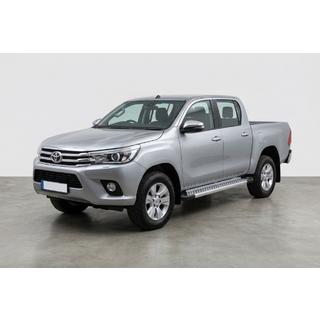 Sivuporrassarja New Vision Grey (2 kpl, alumiini) Toyota Hilux 2015– kuva 1