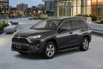 Toyota Rav 4 2019–2025 RedLine Black sivuporrastangot (2 kpl, alumiini) kuva 1
