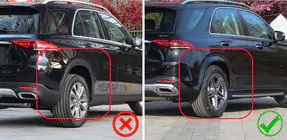 Mercedes GLE W167 2018– Roiskeläpät Premium (maalatut lokasuojanlevikkeet, malli ilman sivuaskelmia, 4 kpl) kuva 4
