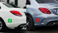 Mercedes C-class W205 2014–2021 Premium-roiskeläpät (4 kpl) kuva 3