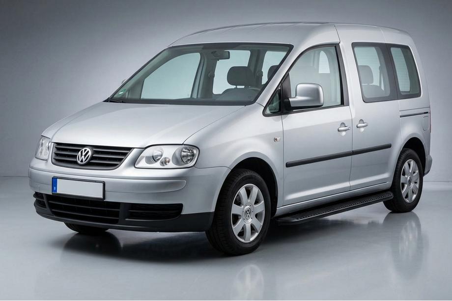 Volkswagen Caddy 2004–2010 Tayga Black sivuaskelmat (2 kpl, alumiini) Image