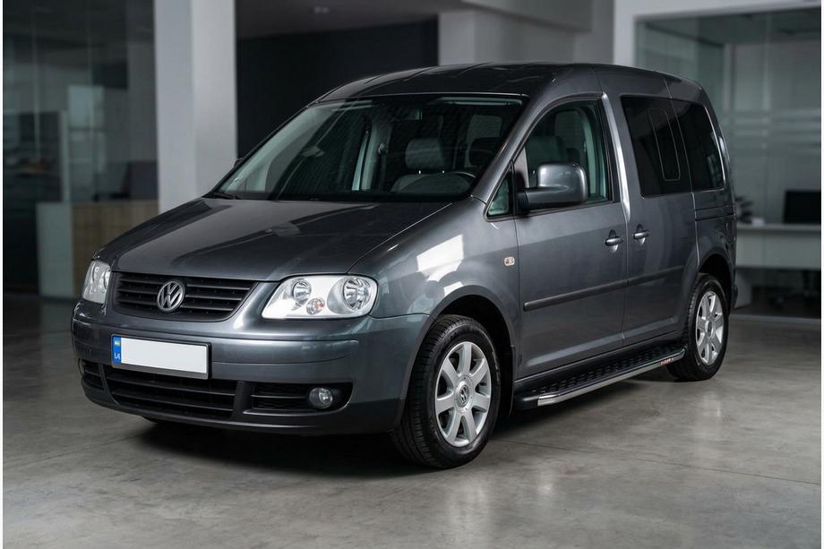 Volkswagen Caddy 2004–2010 BlackLine-sivuporrassarja (2 kpl, alumiini) Maxi-alusta Image