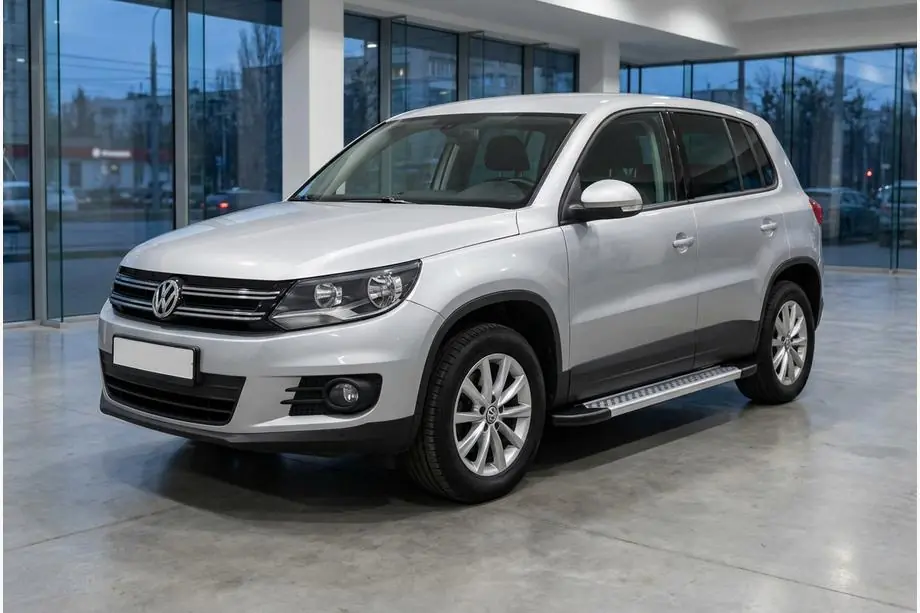 Volkswagen Tiguan 2007–2016 Sivuporrassarja New Vision Grey (2 kpl, alumiini) Image