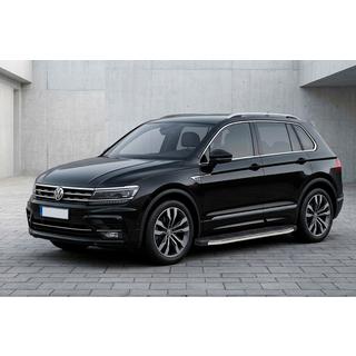 BlackLine-sivuporrassarja (2 kpl, alumiini) Volkswagen Tiguan 2016–2023 kuva 1