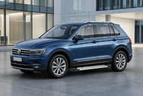 Volkswagen Tiguan 2016–2023 Sivuporrassarja New Vision Grey (2 kpl, alumiini) kuva 1
