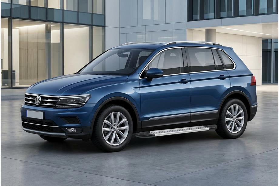Volkswagen Tiguan 2016–2023 Sivuporrassarja New Vision Grey (2 kpl, alumiini) Image