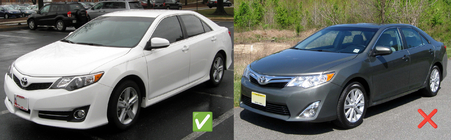 Toyota Camry 2011–2017 Premium-roiskeläpät (USA SE, 2011-2014, 4 kpl) kuva 4