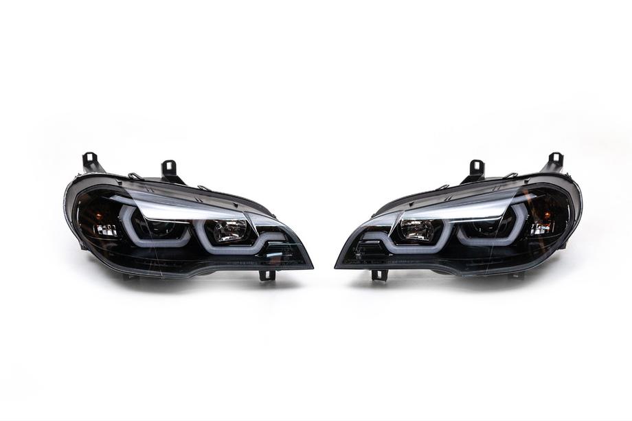 BMW X5 E70 2007–2013 Ajovalot LED-valaistuksella (2 kpl, tummat) Kuva 2