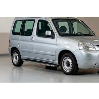 BlackLine-sivuporrassarja (2 kpl, alumiini) Peugeot Partner 1996–2008 kuva 1