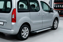 Peugeot Partner Tepee 2008–2018 Sivuporrassarja New Vision Grey (2 kpl, alumiini) kuva 1