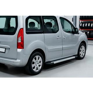 Sivuporrassarja New Vision Grey (2 kpl, alumiini) Peugeot Partner Tepee 2008–2018 kuva 1