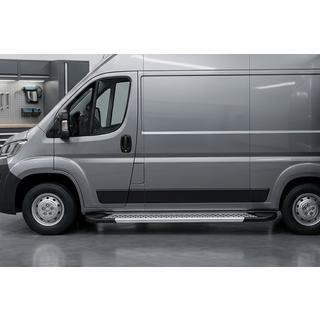 Sivuporrassarja New Vision Grey (2 kpl, alumiini) Citroen Jumper 2007–2025 kuva 1