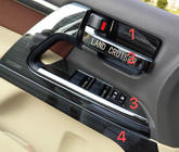 Toyota Land Cruiser 200 2007–2021 Insert-sarja (tumma harjattu alumiini) kuva 2
