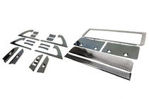 Toyota Land Cruiser 200 2007–2021 Insert-sarja (tumma harjattu alumiini) kuva 1