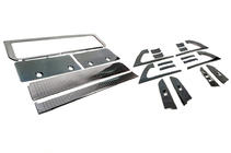 Toyota Land Cruiser 200 2007–2021 Insert-sarja (tumma harjattu alumiini) kuva 4