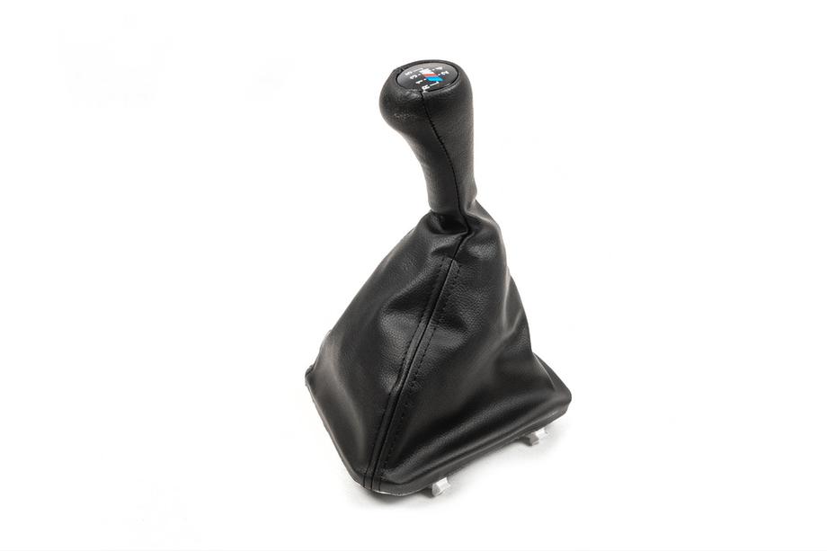 BMW 5-sarja E34 1988–1995 Vaihdekepin suojapussi + vaihdenuppi OEM 5-vaihteinen (keinonahka) Image
