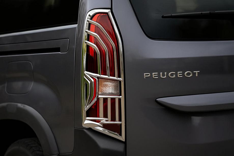 Peugeot Partner/Rifter 2019– Kromatut takavalon kehykset (2 kpl, ABS) Image