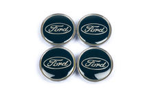 Ford Vanteiden keskimerkit 61/56 mm siniset (4 kpl) kuva 2