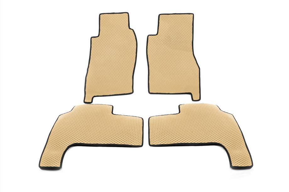 Nissan Patrol Y61 1997–2011 EVA-auton lattiamatot (beige) Lyhyt, 5 kpl (etu ja taka) Image