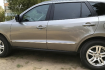 Hyundai Santa Fe 2 2006–2012 Ovilistat (4 kpl, ruostumaton teräs) kuva 1