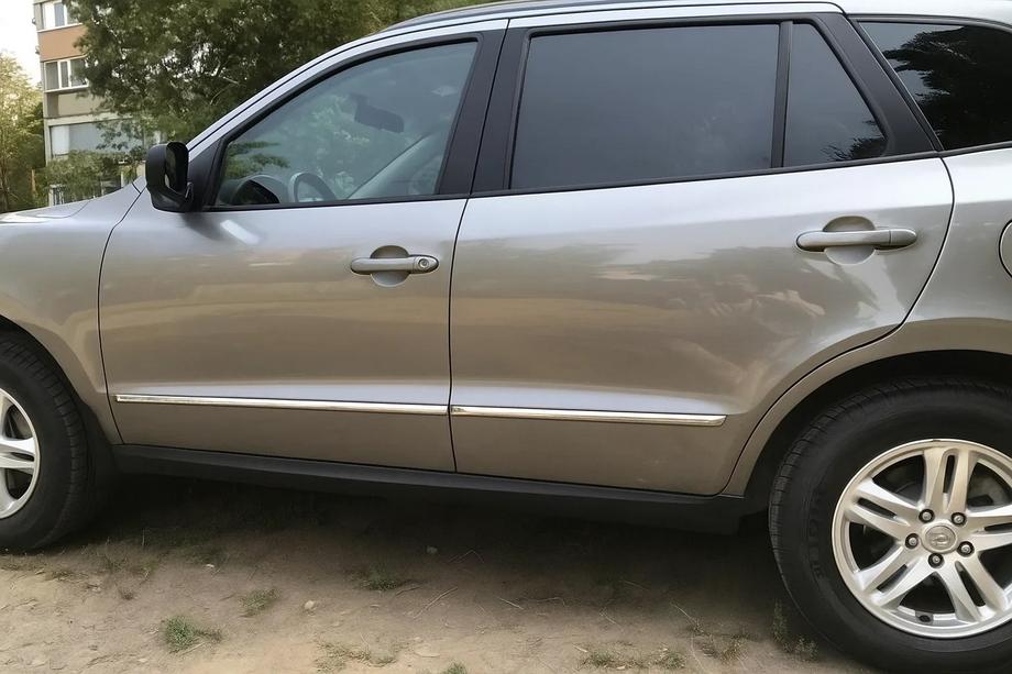 Hyundai Santa Fe 2 2006–2012 Ovilistat (4 kpl, ruostumaton teräs) Image