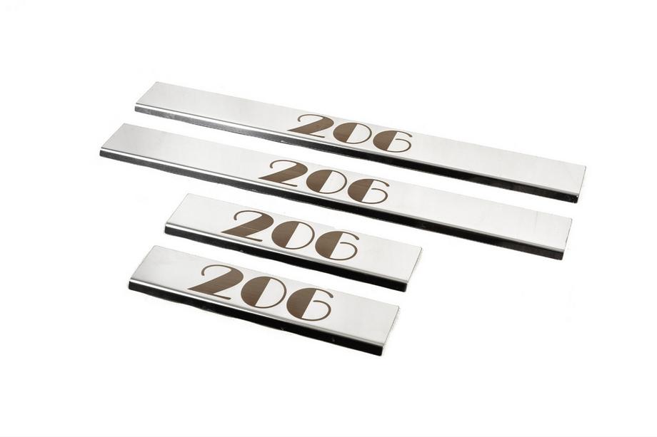 Peugeot 206 1998–2024 Carmos kynnyslistat (4 kpl, RST) Kuva 1
