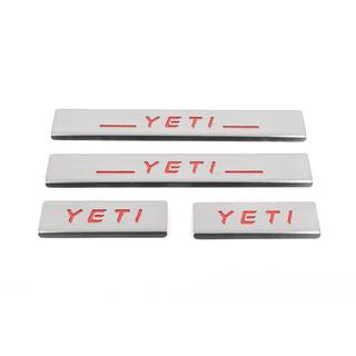 Kynnyslistat Carmos V2-RED (4 kpl, ruostumatonta terästä)