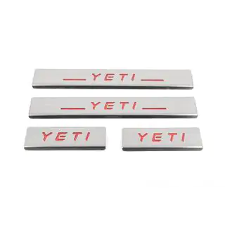 Kynnyslistat Carmos V2-RED (4 kpl, ruostumatonta terästä)
