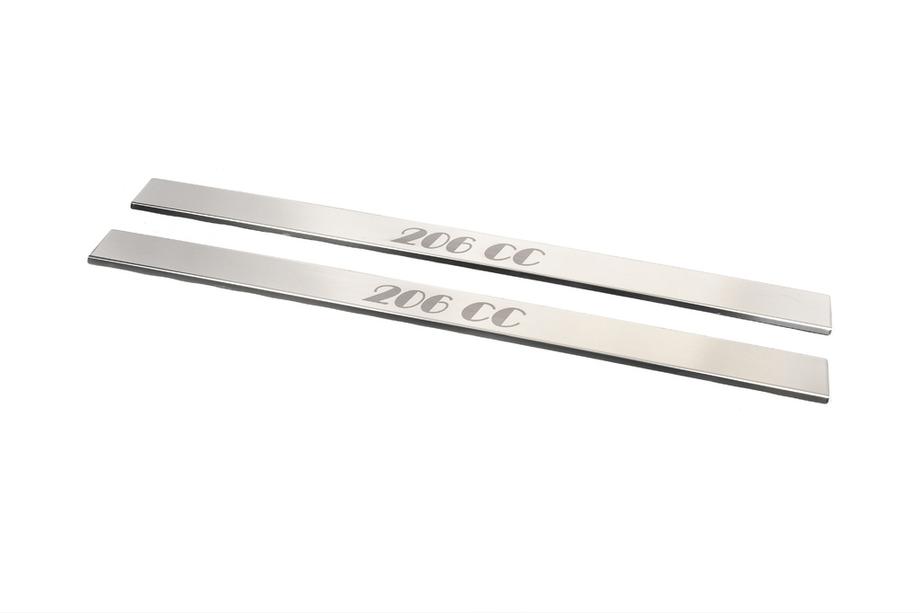 Peugeot 206 1998–2024 Carmos kynnyslistat (2 kpl, ruostumaton teräs) Image