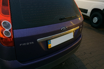 Ford Fiesta 2002–2008 Rekisterikilven ylälista (ruostumaton teräs) Carmos - turkkilainen teräs kuva 3