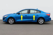 Ford Focus IV 2018– OmsaLine HB, SD ikkunalistat alareunaan, ruostumaton teräs (4 kpl) kuva 1