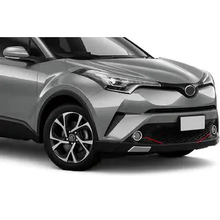 Sumuvalojen kromikehykset (2 kpl, ruostumaton teräs) Toyota C-HR 2016–2023 kuva 1