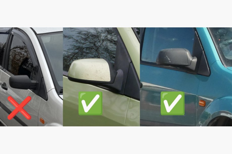 Ford Fiesta 2002–2008 Peilinkuoret (2 kpl, ruostumaton teräs) Kuva 4