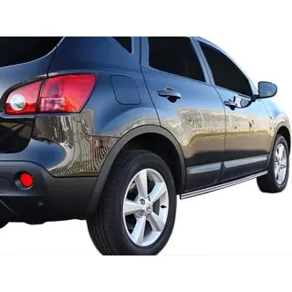 Tuplaputkiset sivuputket (2 kpl, ruostumaton teräs) Nissan Qashqai 2007–2010 kuva 2