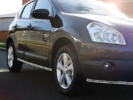 Nissan Qashqai 2010–2014 Tuplaputkiset sivuputket (2 kpl, ruostumaton teräs) kuva 3
