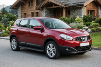 Nissan Qashqai 2010–2014 Sivukynnykset Tayga Black (2 kpl, alumiini) kuva 1
