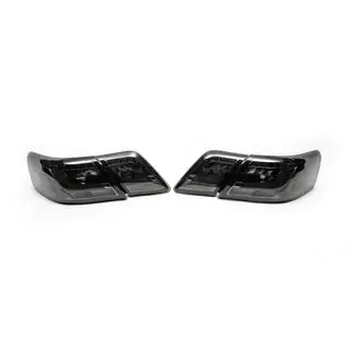 Takavalot (2 kpl, LED, musta) kuva 4