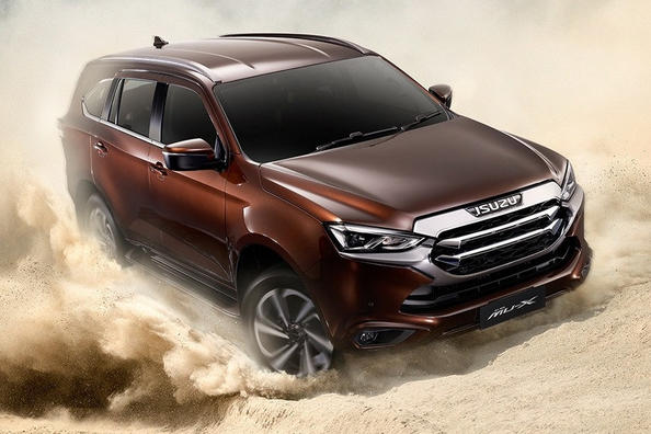 Uuden sukupolven tikapuurunkoinen Isuzu MU-X -maasturi