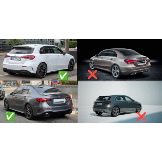 Premium AMG / A35 roiskeläpät (4 kpl) kuva 3