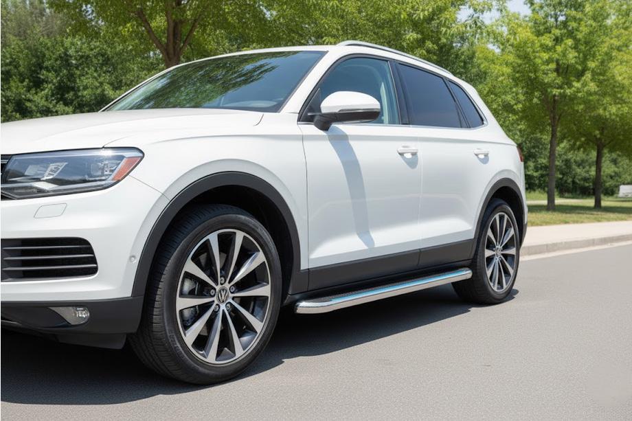 Acura MDX 2013–2020 Maydos V2 sivuastinlaudat (2 kpl, alumiini / ruostumaton teräs) Image