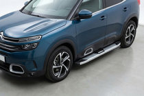 Citroen C5 Aircross 2017–2025 Mevsim Grey sivuporrastangot (2 kpl, alumiini) kuva 1