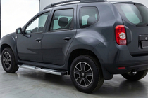 Dacia Duster 2008–2018 Mevsim Grey sivuporrastangot (2 kpl, alumiini) kuva 1