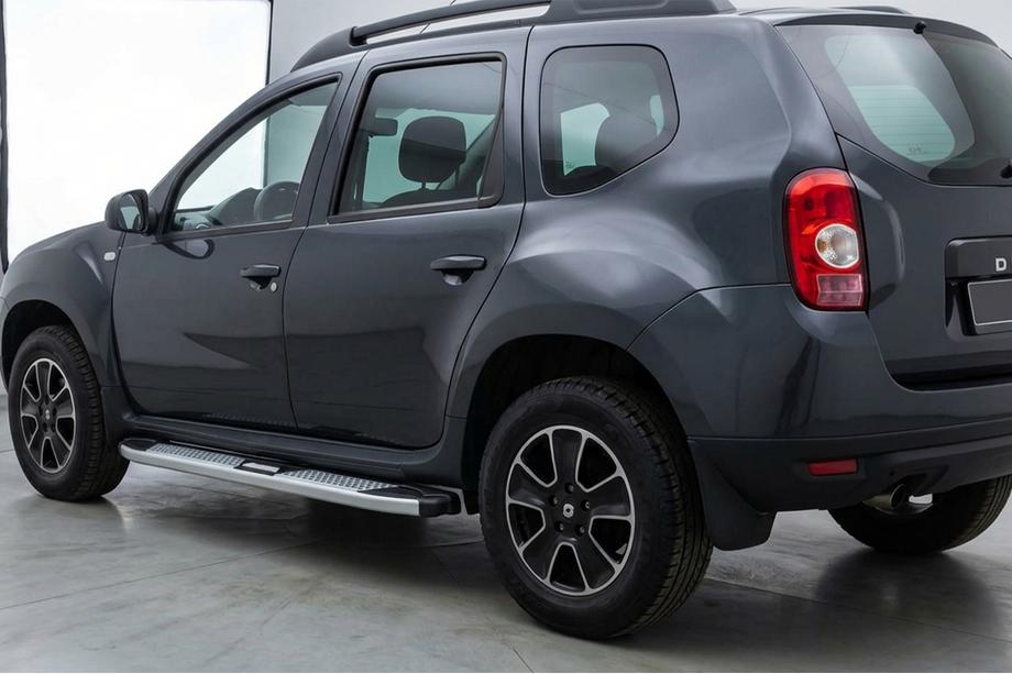 Dacia Duster 2008–2018 Mevsim Grey sivuporrastangot (2 kpl, alumiini) Image