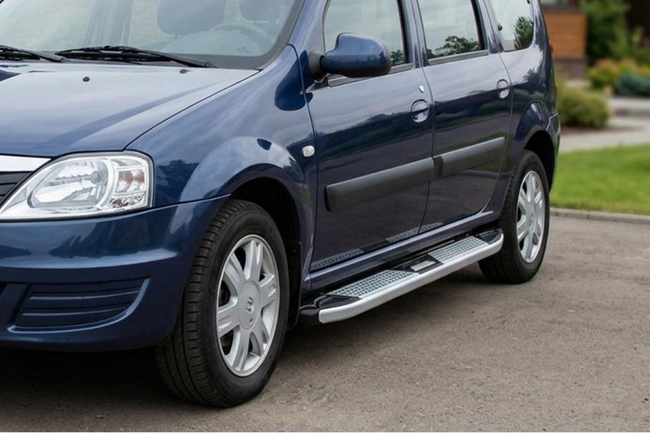 Dacia Logan MCV 2004–2014 Mevsim Grey sivuporrastangot (2 kpl, alumiini) Image