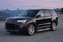 Ford Explorer 2011–2019 Mevsim Grey sivuporrastangot (2 kpl, alumiini) kuva 1